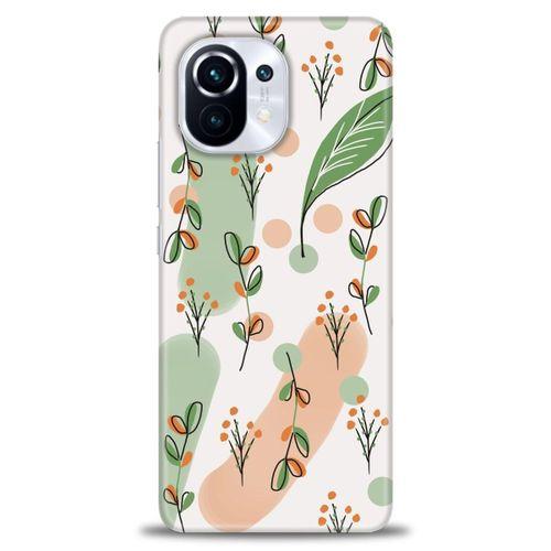 Xiaomi Mi 11 Kılıf HD Baskılı Kılıf - Flower Pattern + Tam Ekran Koruyucu