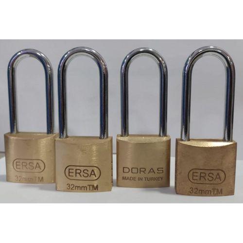 Doras Ersa 4'lü Set Pas Pirinç Asma Kilit 30 Mm