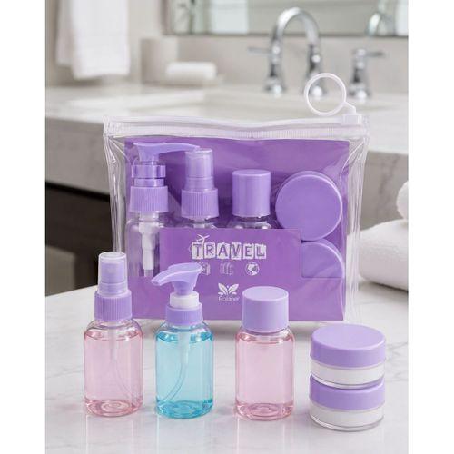 Şeffaf Seyahat Dolum Şişesi Seti 5 Parça Kozmetik Organizer