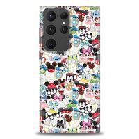 Samsung Galaxy S23 Ultra Kılıf HD Baskılı Kılıf - Cartoon + Tam Ekran Koruyucu