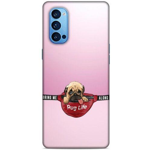 Oppo Reno 4 Pro Kılıf Köpek Kıyafetleri (5) Koruma Kabı Yavru Pug Çanta