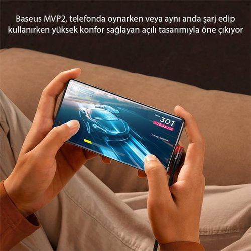 Baseus MVP 2 Elbow 100W Type-C to Type-C Ultra Hızlı Şarj ve Data Kablosu Kırmızı 1m