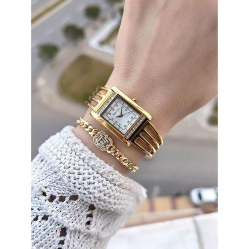 Ferrucci Kaburga Tasarım 2 Yıl Garantili 3 Atm Suya Dayanıklı Kadın Kol Saati+Bileklik FC.L11061.1