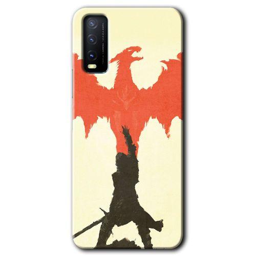 Vivo Y11s Kılıf HD Desen Baskılı Arka Kapak - Dragon Hunter 1