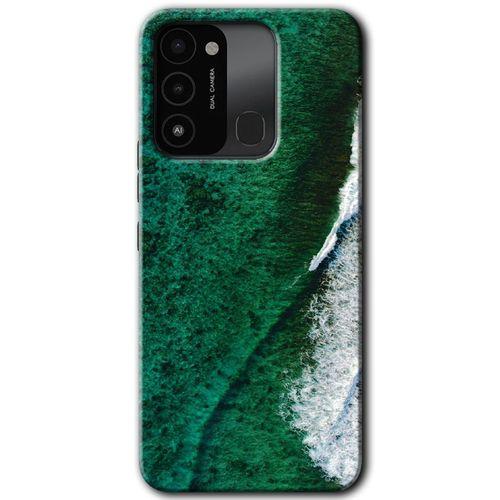 Tecno Spark 8C Kılıf HD Desen Baskılı Arka Kapak - Yeşil Okyanus