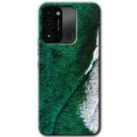 Tecno Spark 8C Kılıf HD Desen Baskılı Arka Kapak - Yeşil Okyanus