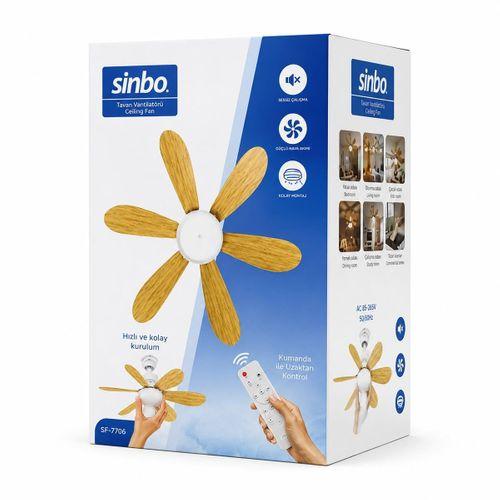 Kumandalı Tavan Vantilatör Avize - 6 Kanat 52cm 3 Kademe