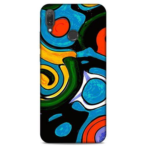 Lopard Huawei Y9 2019 Uyumlu Kılıf Soyut Sanat (24) Desenli Darbe Emici Kılıf