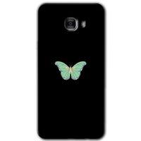 Samsung Galaxy C9 Pro HD Baskılı Kılıf + 9D Tam Ekran Koruyucu - Butterfly Tree