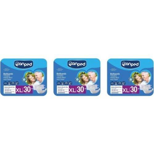 Canped Belbantlı Hasta Bezi Ekstra Büyük Boy Xlarge 30'Lu 3 Paket / 90 Adet
