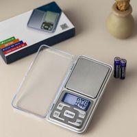Mini Hassas Terazi 300g/0.01g (6x12 cm) Şeffaf Kapaklı, Pilli