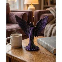 Küçük Boy Mor Melek İnsan Biblo Es Dekoratif Obje
