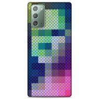Lopard Samsung Galaxy Note 20 Uyumlu Kılıf PiXel (16) Kalın Kılıf Kare
