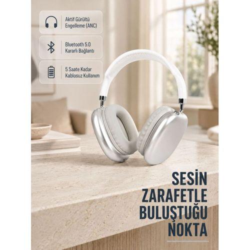 Bluetooth 5.0 Kulak Üstü Kulaklık – Uzamsal Ses, Gürültü Engelleme, Ergonomik Tasarım