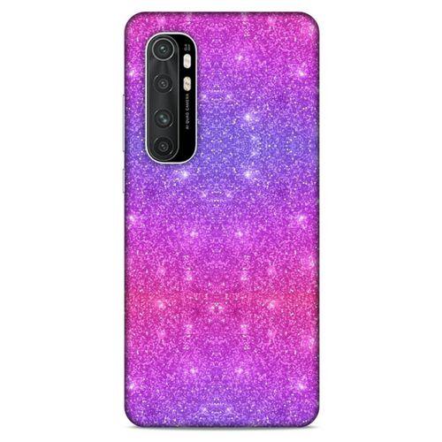 Xiaomi Mi Note 10 Lite Uyumlu Kılıf Mor Delisi (28) Arka Kapak Parıltılı