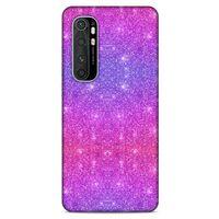 Xiaomi Mi Note 10 Lite Uyumlu Kılıf Mor Delisi (28) Arka Kapak Parıltılı