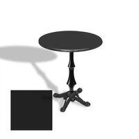 Dockers Çipa 1012 Döküm Ayak Yuvarlak Masa Çap 60cm - (Werzalit, Wermodin ve Allzalit Tabla) - Siyah