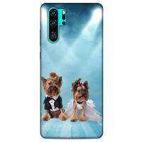 Huawei P30 Pro Kılıf Köpek Kıyafetleri (18) Telefon Kılıfları Yorkshire Gömlek Papyon