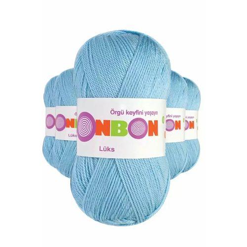 5 Adet Lüks Patik İpi Yünü Mavi 98231 - bonbon mudanis