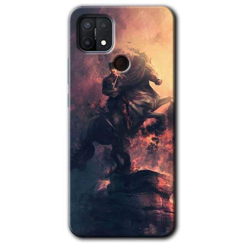 Oppo A15 Kılıf Baskılı Arka Kapak - Atatürk Portre +Tam Ekran Koruyucu
