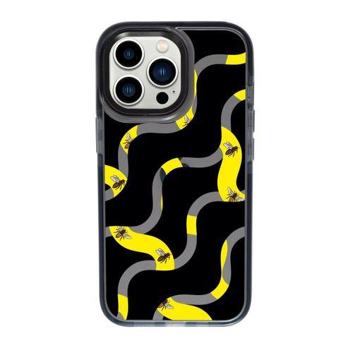 iPhone 13 Pro Wavy Bee Candy Bumper Darbe Emci Silikonlu Telefon Kılıfı