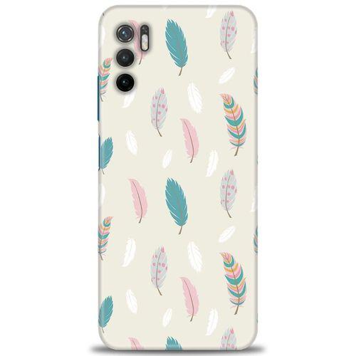 Xiaomi Redmi Note 10 5G Kılıf HD Baskılı Kılıf - Tüyler + Tam Ekran Koruyucu