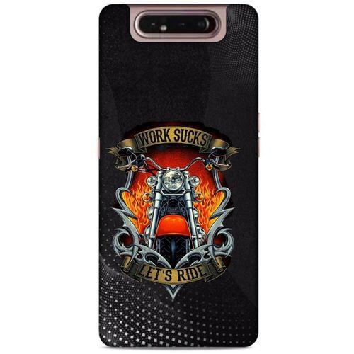 Samsung Galaxy A80 Uyumlu Kılıf Motorsiklet (8) Baskılı Kılıf Harley Davidson
