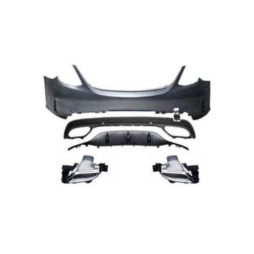 Mercedes W205 Uyumlu C Serisi Makyajlı Oem Amg Arka Tampon & Egzoz