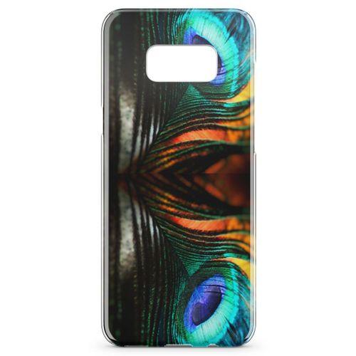 Samsung Galaxy S8 Kılıf Peacock Arka Kapak Koruma Desenli Full Koruyucu