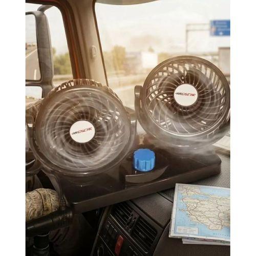 12v Oto Fan Çakmaklık Girişli Ayarlanabilir Başlıklı Araç Vantilatörü