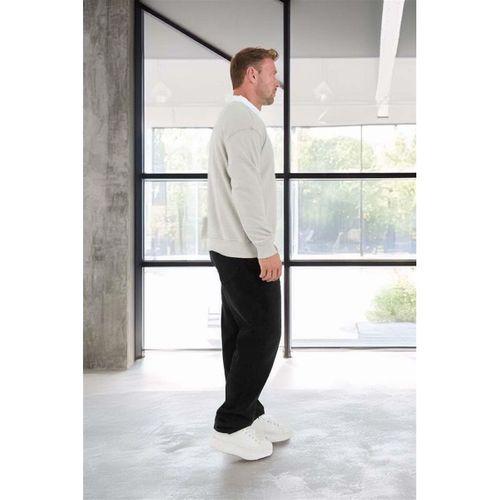 Luis Polo Yaka Selanik Örme Kumaş Erkek Sweatshirt - Taş