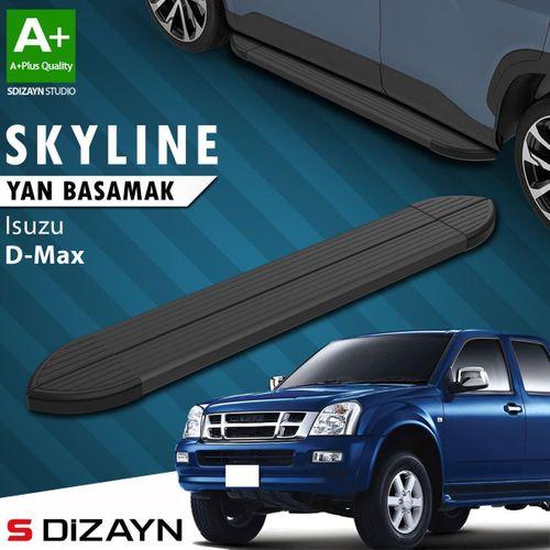 S-Dizayn Isuzu D-Max Skyline Siyah Yan Basamak 203 Cm 2007-2012 A+ Kalite
