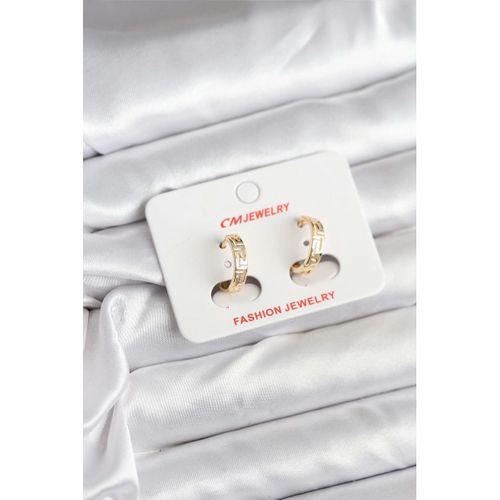 14K Gold Renk Kaplama CM Kadın Küpe