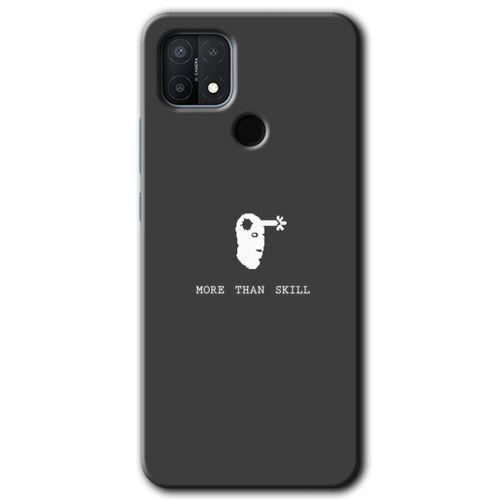 MRCİLETİSİM Oppo A15 Kılıf Baskılı Kapak - Headshot + 5D Tam Kaplayan Cam