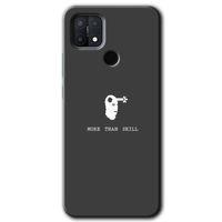 MRCİLETİSİM Oppo A15 Kılıf Baskılı Kapak - Headshot + 5D Tam Kaplayan Cam