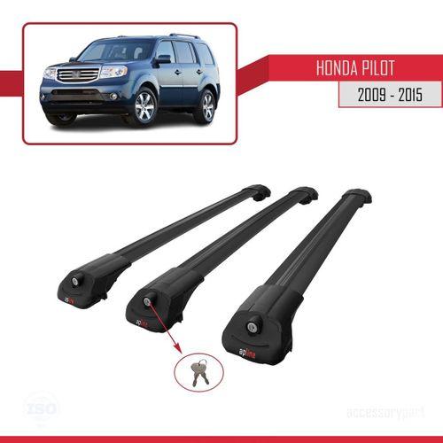 Honda Pilot 2009-2015 Arası ile uyumlu ACE-1 Ara Atkı Tavan Barı SİYAH 3 ADET BAR