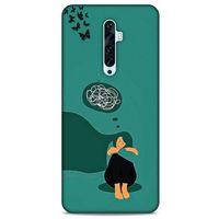 Oppo Reno 2z Kılıf Depresyon (11) Tam Koruma Siyah Gri