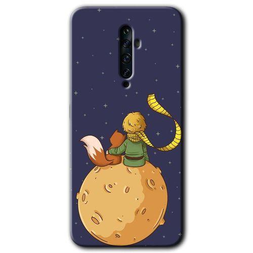 Oppo Reno 2z Kılıf Baskılı Kapak - Küçük Prens + 5D Tam Kaplayan Cam