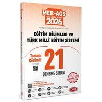 2026 MEB AGS Eğitim Bilimleri ve Türk Milli Eğitim Sistemi 21 Deneme Data Yayınları
