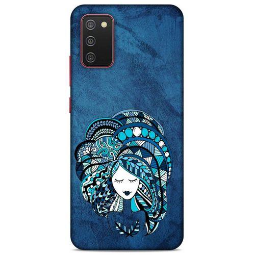 Lopard Samsung Galaxy A02S Uyumlu Kılıf Sürreal Yüzler ♀ (35) Fit Design Kılıf Baskılı