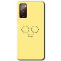 Samsung Galaxy S20 FE Kılıf Baskılı Kapak - Be Honest + 5D Tam Kaplayan Cam