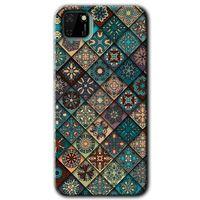 Huawei Y5P Kılıf HD Desen Baskılı Arka Kapak - Mat Mandala