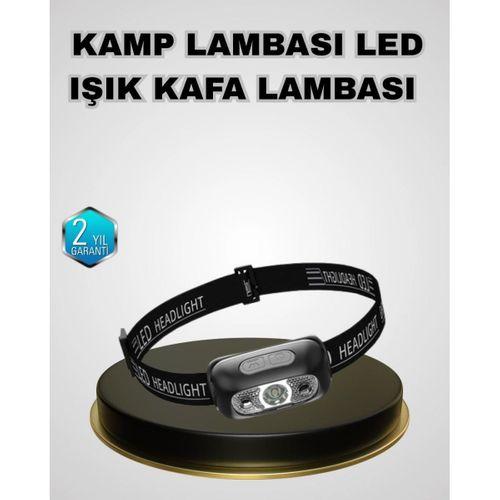 Ipx5 Su Geçirmez Şarjlı Led Kafa Feneri | Hareket Sensörlü, Ayarlanabilir 60° Far