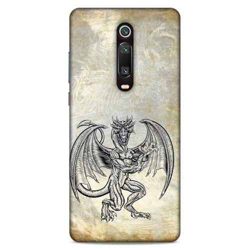 Lopard Xiaomi Redmi K20 Uyumlu Kılıf Tattoo's (30) Silicone Case Şeytan Ejderha