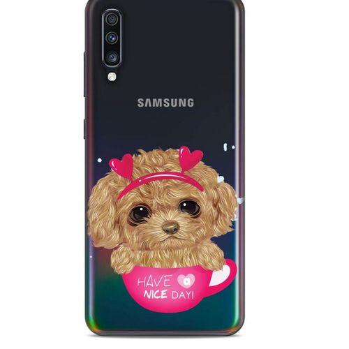 Zoologix (79) Samsung Galaxy A70 Şeffaf Kılıf Silikon Desenli