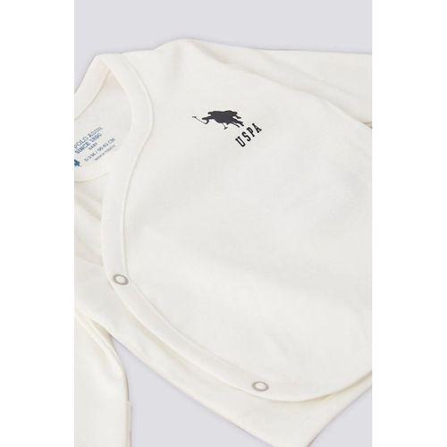 U.S.Polo Kız Bebek 10'Lu Zıbın Seti USB1646 Krem