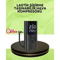 Usb Şarjlı Taşınabilir Hava Kompresörü Dijital Ekranlı
