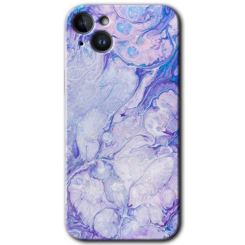 iPhone 14 Kılıf HD Desen Baskılı Arka Kapak - Spots Lilac