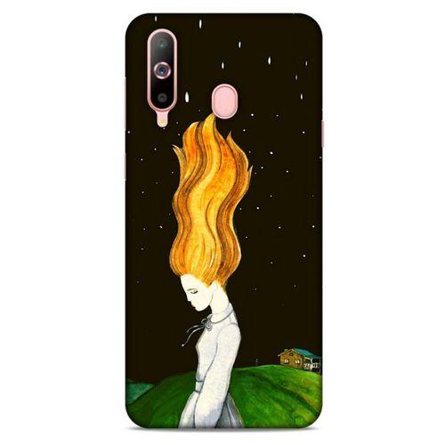 Samsung Galaxy A60 Kılıf Depresyon (1) Kılıfı Kahverengi Bordo