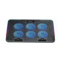 Classone Gaming M60 Laptop Soğutucu , Notebook Stand,10 RGB ışık kontrolü, 15.6 -17 inch , Hız kontrolü , 6 Büyük fan ,Telefon standı, 2 USB